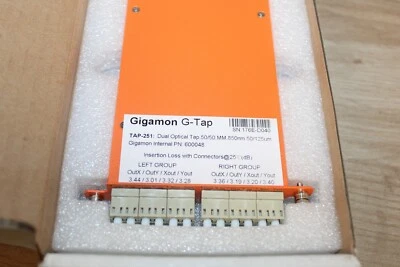 New GIGAMON G-TAP TAP-251 Dual optical TAP, 50/50 MM, 850 nm Optical TAP System - Image 1 of 4