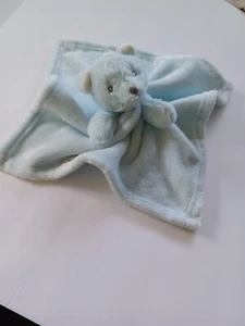 Blankets and Beyond Baby Blue Bear Baby Boy Blanket Security Blanket Lovey EUC - Picture 1 of 4