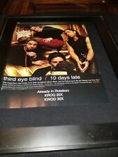 Third Eye Blind 10 Days Late Rare Original Radio Promo Poster Ad Framed! #2