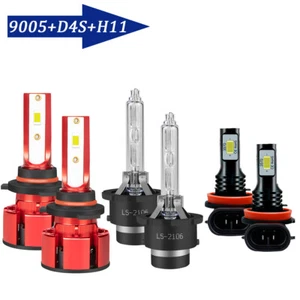For LEXUS IS F 2008-2013 HID/LED Headlight High&Low Beam Fog Light Bulbs Kit - Picture 1 of 15