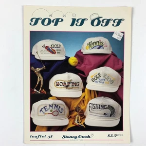 Cross Stitch Leaflet TOP IT OFF, Patterns, instructions, Stony Creek, Sport caps - Picture 1 of 3