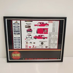 M2 Machines Auto-Experience 2016 Pink 1957 Chevrolet 150 Framed Data Sheet HTF - Picture 1 of 4