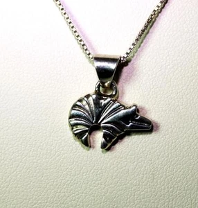 Collar Colgante Oso de Plata Esterlina Firmado E. H. Nativo Americano 18"" - 6745 - Imagen 1 de 5