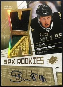 Fabian Brunnstrom SPx Rookie Jersey Patch Spectrum auto card 169 - / 25, 2008 09 - Picture 1 of 2