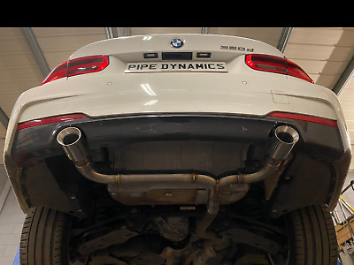 PIPE DYNAMICS BMW 320D LCI F30/F31 DUAL EXIT CONVERSION REAR EXHAUST 340i STYLE • 348.56€