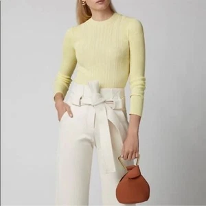 Vince Women’s Variegated Rib Crewneck Lightweight Spring Sweater Large NWT - Picture 1 of 9