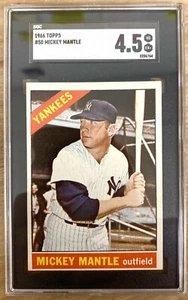 1966 Topps Mickey Mantle SGC 4.5 VG-EX+. - Picture 1 of 2