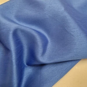 Tela satinada Shantung azul real boda metro costura - Imagen 1 de 3