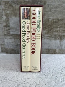 Jane Brody’s Cookbook Lot Of 2 ~ Good Food Book 1985 & Gourmet Recipe 1990 - Picture 1 of 18