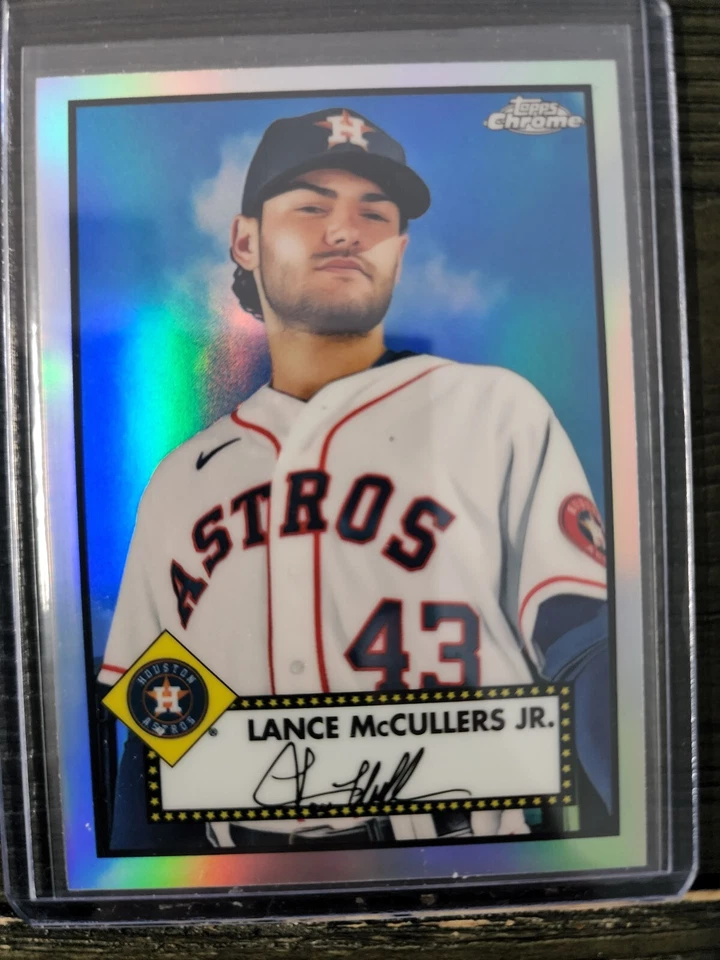 2021 Topps Chrome Platinum Refractor #404 LANCE MCCULLERS JR. HOUSTON ASTROS - Image 1 of 2