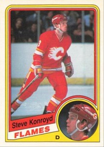 1984-85 O-Pee-Chee Hockey Steve Konroyd Calgary Flames #226