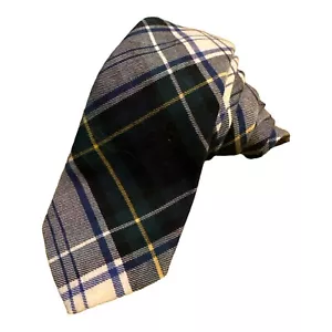 Viyella Michelsons Woven In Scotland 55% Wool 45% Cotton Tartan Plaid Tie - Picture 1 of 5