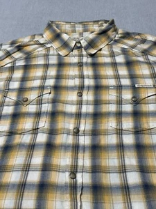 Lucky Brand - Ropa deportiva - Camisa manga larga para hombre - L - GRANDE - AMARILLO a cuadros - Imagen 1 de 20