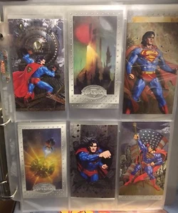 Superman Skybox Cards Complete Set in Folder - Picture 1 of 12