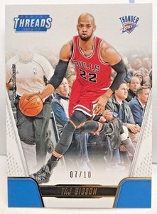 Taj Gibson 2016-17 Panini Threads Century Proof GOLD Parallel #'d 7/10 - THUNDER