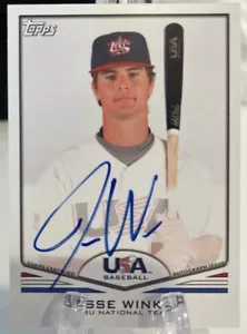 2011 Topps USA Jesse Winker Rookie Auto - Team USA Rookie New York Mets - Picture 1 of 2