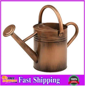 Homarden Copper Watering Can – 1-gallon, metal, dual-handle, indoor/outdoor use. - Picture 1 of 7