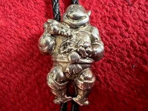 Vtg TEENAGE MUTANT NINJA TURTLES Southwestern bolo MICHAELANGELO sterling 45g - Picture 1 of 6