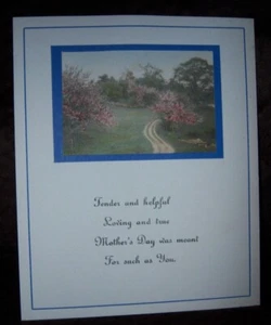 WALLACE NUTTING Hand Colored Photograph / Mother's Day Card 1920 Set of Two - Picture 1 of 3
