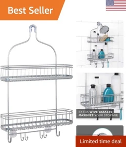 Extra breiter hängender Überduschwagen, Satin Chrom - Bild 1 von 7