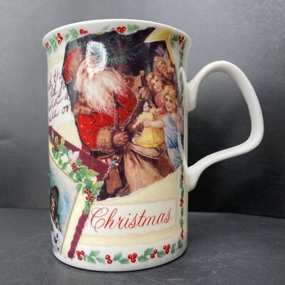 Vintage 1997 Roy Kirkham Christmas Time fine bone china mug made in England - Image 1 of 4