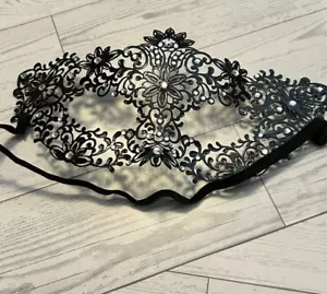 Elegant Venetian metal masquerade mask NEW cosplay halloween adjustable - Picture 1 of 10