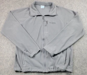 Columbia Interchange Jacket Mens Large Gray Full Zip Fleece Outdoor Active - Picture 1 of 17