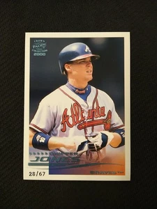 2000 Pacific Crown Collection Chipper Jones Platinum Blue /67 Braves #29 - Picture 1 of 2