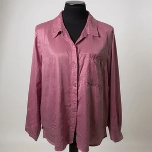 Seidenbluse Eileen Fisher lila Größe xl - Bild 1 von 4