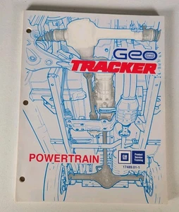 Geo Tracker 1988 tren motriz producto servicio manual de entrenamiento GM 17489.01-1 - Imagen 1 de 11