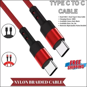 For Samsung Galaxy S25 S24 S23 S22 S21 USB Type C to C Ultra Fast Charger Cable - Picture 1 of 16