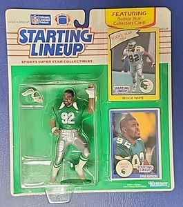 Kenner 1990 alineación inicial NFL SLU REGGIE WHITE Philadelphia Eagles Packers - Imagen 1 de 6