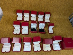 LOT deterioration Cartier RING box set  storage case C 4210 4211 1200300925 YZ - Picture 1 of 21