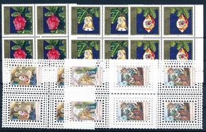 LS51921 Liechtenstein 1997 christmas religious art nice blocks of 4 MNH - Picture 1 of 1