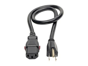 Tripp Lite Power Extension Cord 5-15P to Locking C13 M/F 14 AWG 15A 3ft - Picture 1 of 5