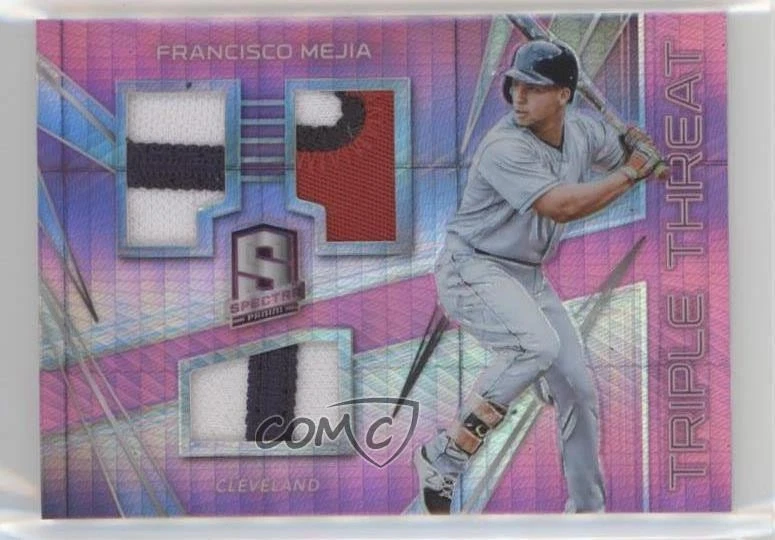 2018 Panini Chronicles Neon Pink Prizm /49 Francisco Mejia #TTM-FM Rookie RC - Image 1 of 2