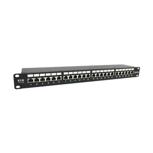NEW EATON N252-024-6A-SH Tripp Lite Series 24-Port Cat6A Shielded Patch Panel - Picture 1 of 5