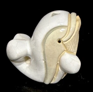 Artesania Rinconada Earthenware ~ Baby WHALE ~ 1.75" HandMade Figurine - Picture 1 of 7