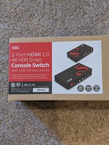 KVM - SIIG CE-H25511-S1 2 ports HDMI 2.0 4K HDR commutateur console intelligente - Photo 1/5