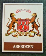 Lyons Maid Trading Cards -County Badge Collection - Aberdeen - 1974