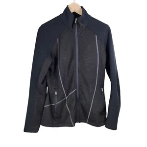 Spyder Women's Bandita Mid Weight Stryke Fleece Jacket Black Size M Black - Picture 1 of 8