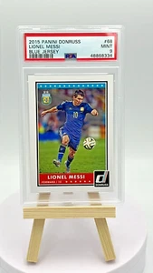 2015 Panini Donruss #68 Lionel Messi Blue Jersey PSA 9 - Picture 1 of 2