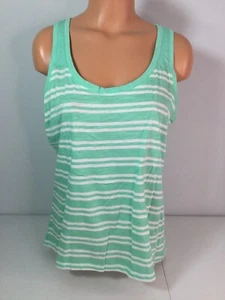 GAP Green & White Striped Tank. Vintage 2013. Size Large. NEW. - Picture 1 of 7