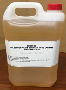 5L Polysorbat 20 Lebensmittellösungsmittel E432 Seife Shampoo Kosmetik Creme - Bild 1 von 2