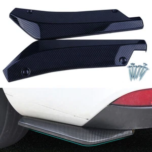 Carbon Fiber Sport Rear Bumper Lip Canards Spoiler For BMW 325i 330i 335i E90 - Picture 1 of 9
