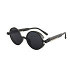 Retro Steampunk Sunglasses Vintage Gothic Inspired Round Metal Circle Glasses