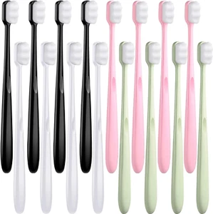 Soft Micro Nano Toothbrush Extra Manual Ultra Bristled With 20000 Soft 16 Pack - Picture 1 of 12