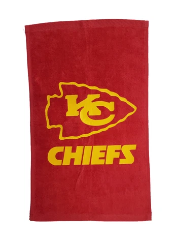 NFL Kansas City Chiefs 11" x 18" 100% Cotton Rally Towel Red Towel Logo Cover