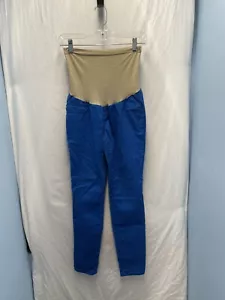 Women's Motherhood Maternity Blue Pull On Pants Size Medium - Picture 1 of 3