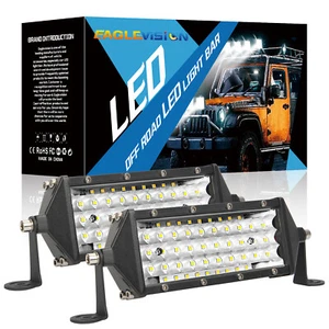 Hot Sales 2PCS 8Inch 300W 5-Row Spot Flood Combo LED Light for Truck ATV UTV - Foto 1 di 12